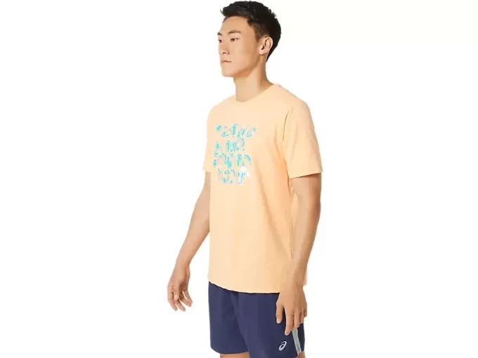 ASICS HIBISCUS SLOGAN TEE ASICS HIBISCUS SLOGAN TEE
