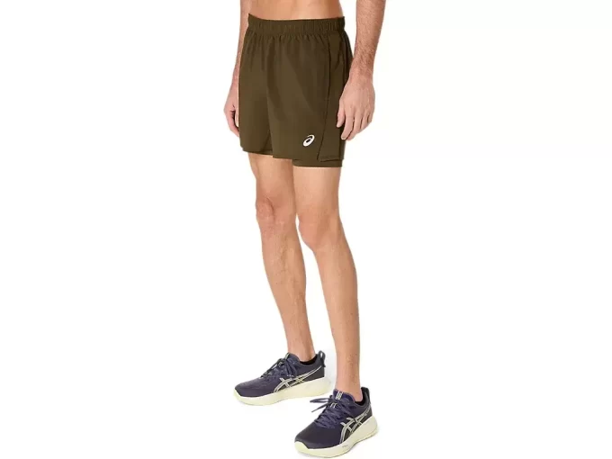ASICS SILVER 2N1 5IN SHORT ASICS SILVER 2N1 5IN SHORT