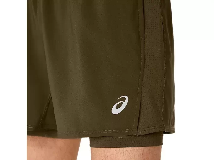 ASICS SILVER 2N1 5IN SHORT ASICS SILVER 2N1 5IN SHORT