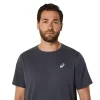 ASICS SILVER SHORT SLEEVE TOP ASICS SILVER SHORT SLEEVE TOP