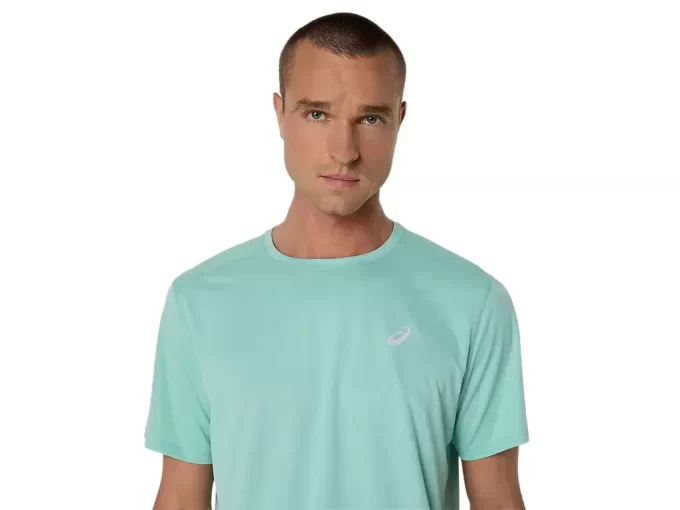 ASICS SILVER SHORT SLEEVE TOP ASICS SILVER SHORT SLEEVE TOP