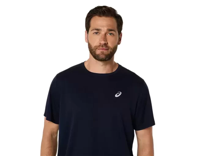 ASICS SILVER SHORT SLEEVE TOP ASICS SILVER SHORT SLEEVE TOP