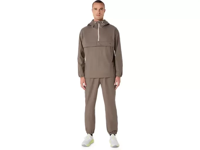 DOUBLE WEAVE RELAXED PULL OVER JACKET DOUBLE WEAVE RELAXED PULL OVER JACKET