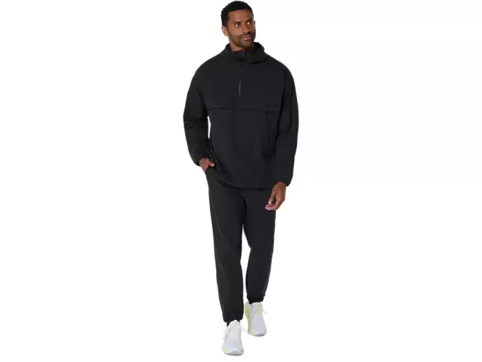 DOUBLE WEAVE RELAXED PULL OVER JACKET DOUBLE WEAVE RELAXED PULL OVER JACKET