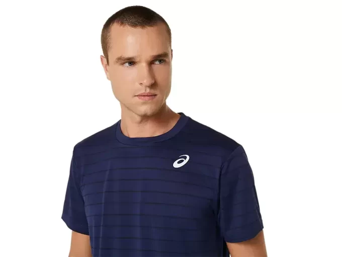 MEN’S COURT STRIPE SHORT SLEEVE TOP MEN’S COURT STRIPE SHORT SLEEVE TOP