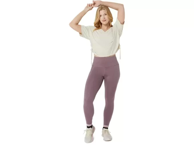 NAGINO FLEX HEATHER SHORT SLEEVE TOP