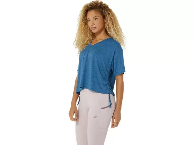 NAGINO FLEX HEATHER SHORT SLEEVE TOP NAGINO FLEX HEATHER SHORT SLEEVE TOP