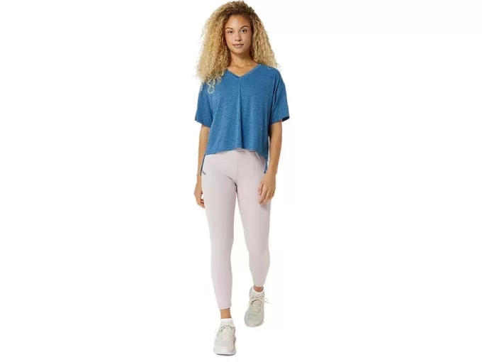 NAGINO FLEX HEATHER SHORT SLEEVE TOP NAGINO FLEX HEATHER SHORT SLEEVE TOP