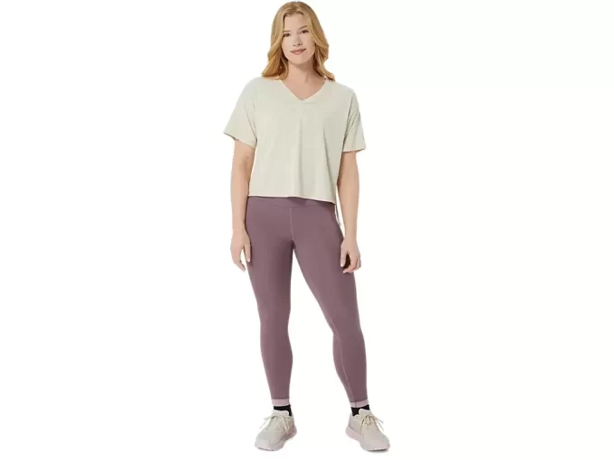NAGINO FLEX HEATHER SHORT SLEEVE TOP