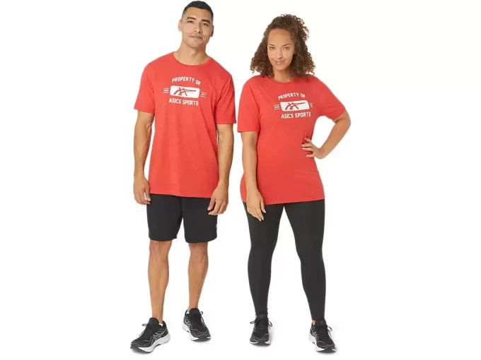 SHORT SLEEVE PROPERTY OF ASICS SPORTS TEE SHORT SLEEVE PROPERTY OF ASICS SPORTS TEE