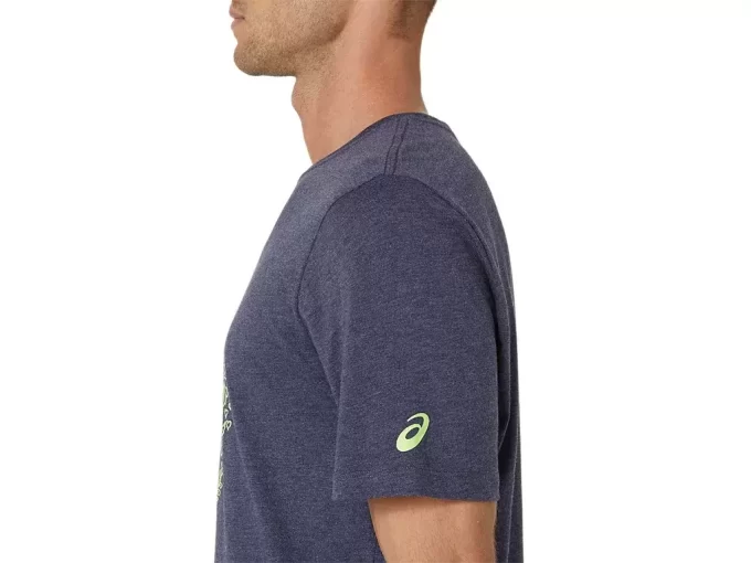 UNISEX ASICS BRIGHTER DAYS AHEAD SHORT SLEEVE TEE UNISEX ASICS BRIGHTER DAYS AHEAD SHORT SLEEVE TEE