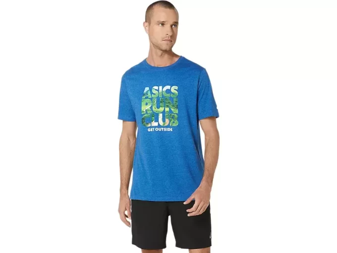 UNISEX ASICS RUN OUTSIDE CLUB SHORT SLEEVE TEE UNISEX ASICS RUN OUTSIDE CLUB SHORT SLEEVE TEE