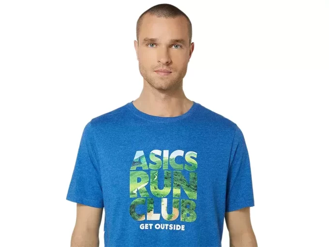UNISEX ASICS RUN OUTSIDE CLUB SHORT SLEEVE TEE UNISEX ASICS RUN OUTSIDE CLUB SHORT SLEEVE TEE