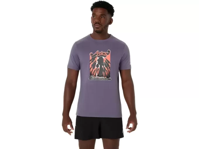 UNISEX ASICS WANDER SHORT SLEEVE TEE UNISEX ASICS WANDER SHORT SLEEVE TEE