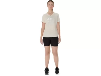 WOMEN’S ASICS STRIPES V-NECK