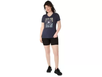WOMEN’S SUNFLOWER SLOGAN V-NECK